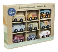 Little Dutch Railway Voertuigenset 9 Little Dutch Railway Voertuigenset -Speelgoedwinkel Voor Kinderen LD4492 little dutch railway voertuigenset 4