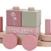 Little Dutch LD8035 Houten Blokkentrein Flowers FSC -Speelgoedwinkel Voor Kinderen LD8035 little dutch blokkentrein flowers