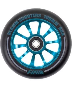 Stuntstep Wiel Aluminium 100mm Slamm Flair 2.0 Met Abec 9 Lagers In Color Zwart -Speelgoedwinkel Voor Kinderen SL580 2 Slamm 100mm Flair 2.0 Alloy Core Wheel Blue speelactief.nl