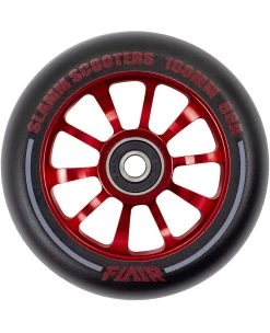 Stuntstep Wiel Aluminium 100mm Slamm Flair 2.0 Met Abec 9 Lagers In Color Zwart -Speelgoedwinkel Voor Kinderen SL580 2 Slamm 100mm Flair 2.0 Alloy Core Wheel Red speelactief.nl