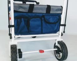 Active Outdoor Bolderkar Blauw Incl. Zonnedak, Extra Bagagetas En Extension. -Speelgoedwinkel Voor Kinderen active outdoor wagon detail opbergvakjes