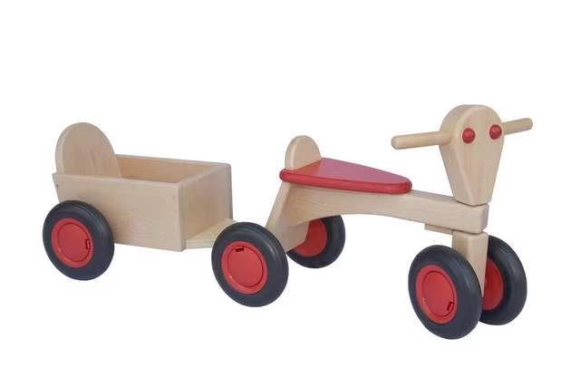 Beukenhouten Aanhanger Loopfiets 5 Beukenhouten Aanhanger Loopfiets - Afbeelding 3
