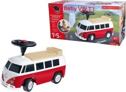 Big Baby VW T1 Red Loopauto Bobby Car -Speelgoedwinkel Voor Kinderen big loopauto baby vw t1 rood