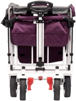 Active Outdoor Bolderkar Paars Met Zonnedak En Extra Bagagetas. Showmodel -Speelgoedwinkel Voor Kinderen bolderkar active outdoor opvouwen 2 1