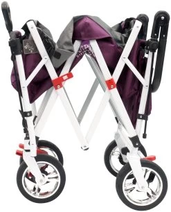 Active Outdoor Bolderkar Paars Met Zonnedak En Extra Bagagetas. Showmodel -Speelgoedwinkel Voor Kinderen bolderkar active outdoor opvouwen 2