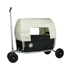Beachtrekker Life Huif Bolderwagen -Speelgoedwinkel Voor Kinderen bolderwagen opvouwbaar beachtrekker life zwart met huif 1