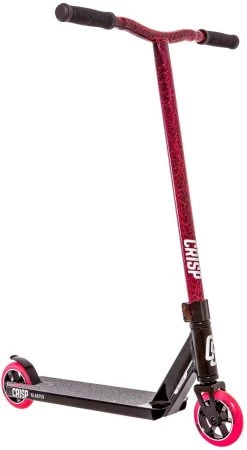 Stuntstep Crisp Blaster 20/20 Black/Pink Cracking -Speelgoedwinkel Voor Kinderen crisp blaster 2020 pro scooter black red cracked speelactief.nl 2