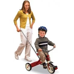 RadioFlyer Classic Red Tricycle Met Duwstang -Speelgoedwinkel Voor Kinderen driewieler radio flyer red tricycle