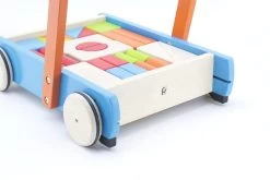 Pintoy Duwkar Blokkenkar Met Blokken -Speelgoedwinkel Voor Kinderen duwkar blokkenkar pintoy 12506 1 1
