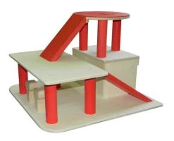 Robuuste Houten Garage Met Helikopterdek VanDijkToys 8 Robuuste Houten Garage Met Helikopterdek VanDijkToys -Speelgoedwinkel Voor Kinderen garage van dijktoys 2923