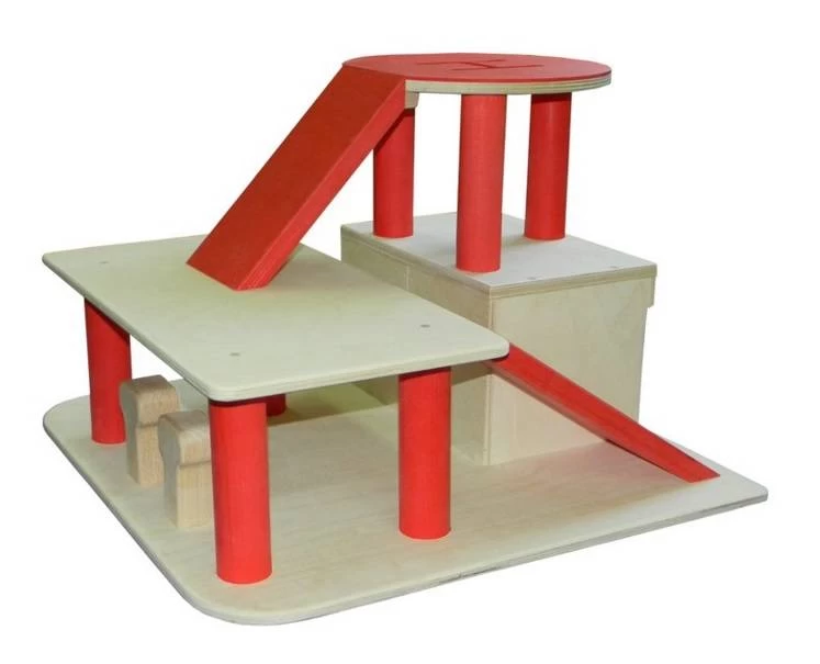 Robuuste Houten Garage Met Helikopterdek VanDijkToys 5 Robuuste Houten Garage Met Helikopterdek VanDijkToys - Afbeelding 3