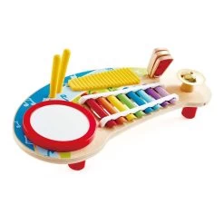 Groots Mini Orkest – Hape Mighty Mini Band -Speelgoedwinkel Voor Kinderen groots mini orkest hape e0612 m8ighty mini band 1