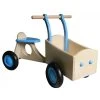 Houten Bakfiets Licht-Blauw Loopfiets VanDijkToys -Speelgoedwinkel Voor Kinderen houten bakfiets lichtblauw van dijktoys