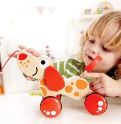 Trekfiguur – Hape – Pepe Pull Along -Speelgoedwinkel Voor Kinderen houten trekfiguur hape walk a long puppy 2