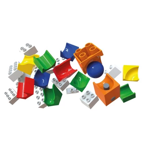 Hubelino Knikkerbaan Uitbreidingsset Katapult 41-delig 5 Hubelino Knikkerbaan Uitbreidingsset Katapult 41-delig - Afbeelding 3