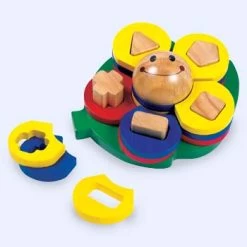 Inlegplank Bloem Met Geometrische Vormen 5 Inlegplank Bloem Met Geometrische Vormen -Speelgoedwinkel Voor Kinderen inlegplank bloem santoys f5355 1