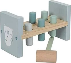 Little Dutch LD7026 Houten Hamerbank Blauw 7 Little Dutch LD7026 Houten Hamerbank Blauw -Speelgoedwinkel Voor Kinderen little dutch 4425 hamerbank blauw 1