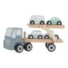 Little Dutch LD4453 Houten Autotransporter Blauw 2 Little Dutch LD4453 Houten Autotransporter Blauw -Speelgoedwinkel Voor Kinderen little dutch 4453 houten autotransporter