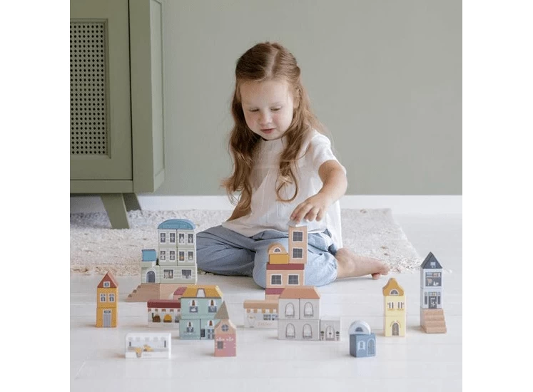 Little Dutch LD4493 Blokkenstad Uitbreiding Railway 5 Little Dutch LD4493 Blokkenstad Uitbreiding Railway - Afbeelding 3