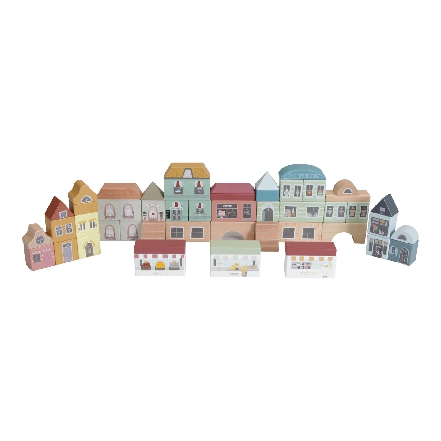 Little Dutch LD4493 Blokkenstad Uitbreiding Railway 3 Little Dutch LD4493 Blokkenstad Uitbreiding Railway