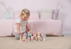 Little Dutch Houten Blokkenton Rose LittleDutch 12 Little Dutch Houten Blokkenton Rose LittleDutch -Speelgoedwinkel Voor Kinderen little dutch 4412 roze houten blokken in ton 3