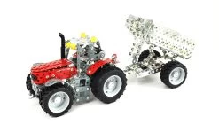 Tronico Mini Massey Ferguson MF5610 Met Aanhangwagen – 1 : 32 -Speelgoedwinkel Voor Kinderen massey ferguson mf5610 met aanhanger tronico mini 10031 2