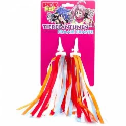 Stuurlint Streamer Pexkids Handvatversiering -Speelgoedwinkel Voor Kinderen pexkids streamers versiering stuur blauw oranje 8718836202469 speelactief.nl