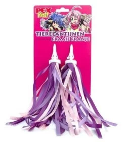 Stuurlint Streamer Pexkids Handvatversiering -Speelgoedwinkel Voor Kinderen pexkids streamers versiering stuur paars roze speelactief.nl