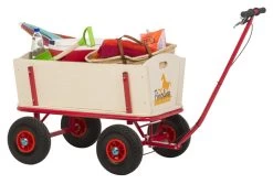 Pinolino Bolderwagen Hout Met Rem -Speelgoedwinkel Voor Kinderen pinolino bolderwagen bolderkar kinderwagen til met rem 1