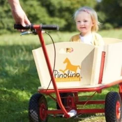 Pinolino Bolderwagen Hout Met Rem -Speelgoedwinkel Voor Kinderen pinolino bolderwagen bolderkar kinderwagen til met rem 2