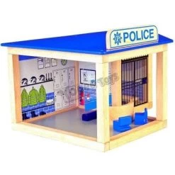Pintoy Houten Politiebureau -Speelgoedwinkel Voor Kinderen politie bureau pintoy 10584 1 1