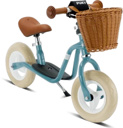 PUKY 4095 LRM Retro Blue Loopfiets Blauw -Speelgoedwinkel Voor Kinderen puky 4095 loopfiets lrm blauw retro incl mandje speelactief.nl 2