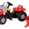 Rollykid Massey Ferguson Voorlader En Aanhangwagen Traptractor -Speelgoedwinkel Voor Kinderen rolykid mf rollykidlader trailer rollytoys 023363