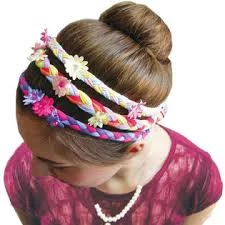 Haarbandjes Vlechten Brilliant Hair Bands Knutselpakket 6 Haarbandjes Vlechten Brilliant Hair Bands Knutselpakket - Afbeelding 4