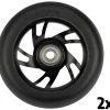Stuntstep Wielen 100mm Alu Wheels Set Van 2 Black -Speelgoedwinkel Voor Kinderen stuntstepwielen set alu velg 52LK ZWZ black speelactief.nl 1
