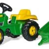 Rollykid John Deere Met Trailer – Traptractor -Speelgoedwinkel Voor Kinderen traptractor rollykid john deere met aangwagen rollytoys 012190 scaled 1