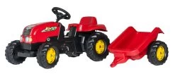 RollyKid X + Aanhanger Rood – Traptractor -Speelgoedwinkel Voor Kinderen traptractor rolykid x rood rollytoys a012121 scaled 2