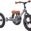 Trybike Steel Steelgrey 2in1 Loopfiets -Speelgoedwinkel Voor Kinderen trybike loopfiets 2 in 1 staal grijs