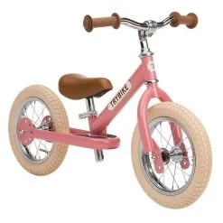 Trybike Steel Pink 2-in-1 Loopfiets Vintage Roze -Speelgoedwinkel Voor Kinderen trybike steel pink 2