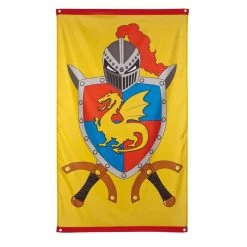 Vlag – Ridder- 150 X 90 Cm. -Speelgoedwinkel Voor Kinderen vlag ridder eba 2699950 1